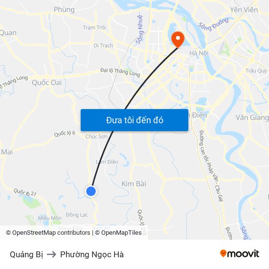 Quảng Bị to Phường Ngọc Hà map