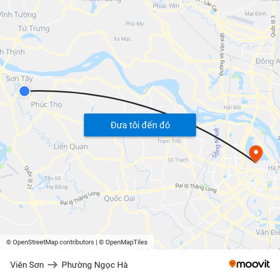 Viên Sơn to Phường Ngọc Hà map