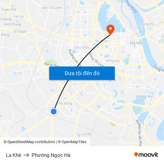 La Khê to Phường Ngọc Hà map