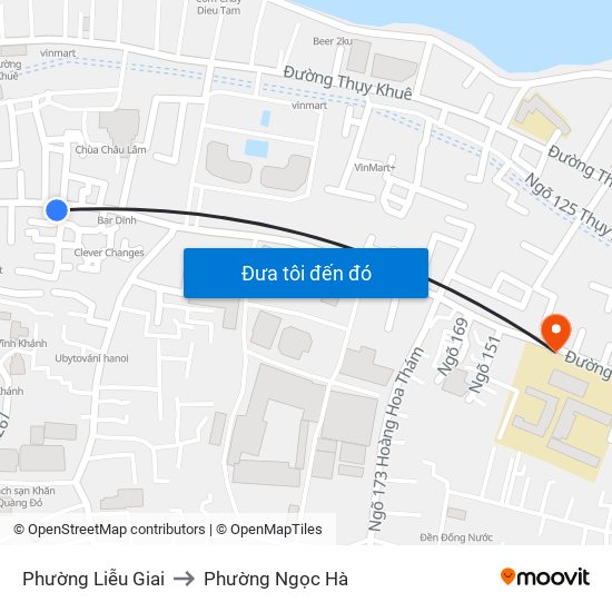 Phường Liễu Giai to Phường Ngọc Hà map