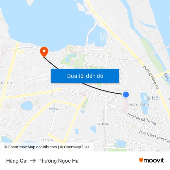 Hàng Gai to Phường Ngọc Hà map