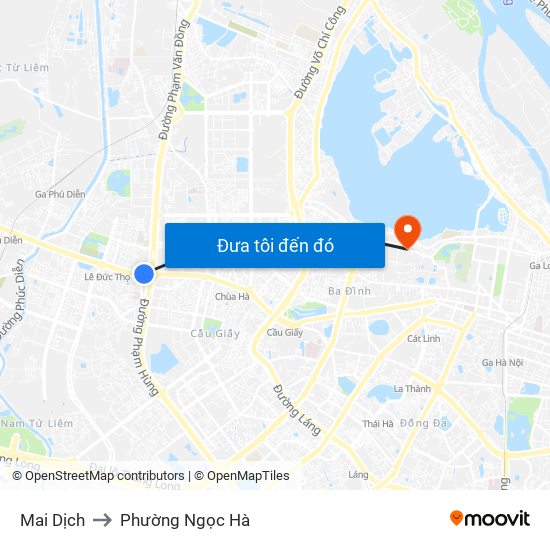 Mai Dịch to Phường Ngọc Hà map