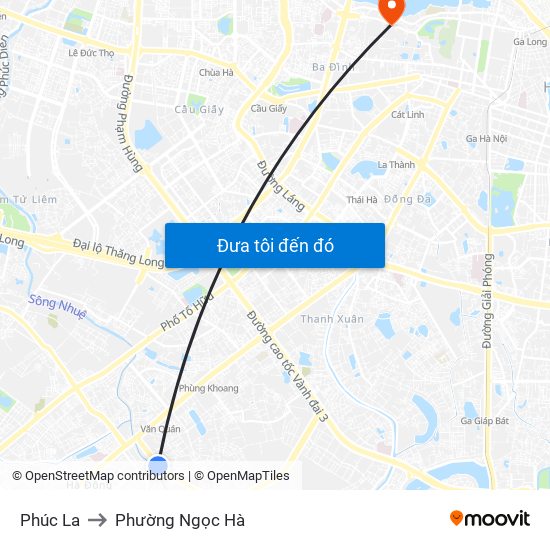 Phúc La to Phường Ngọc Hà map