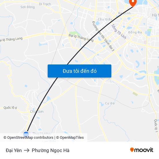 Đại Yên to Phường Ngọc Hà map