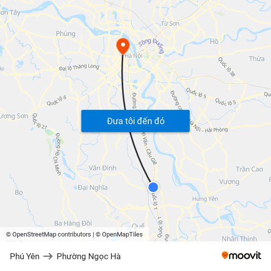 Phú Yên to Phường Ngọc Hà map