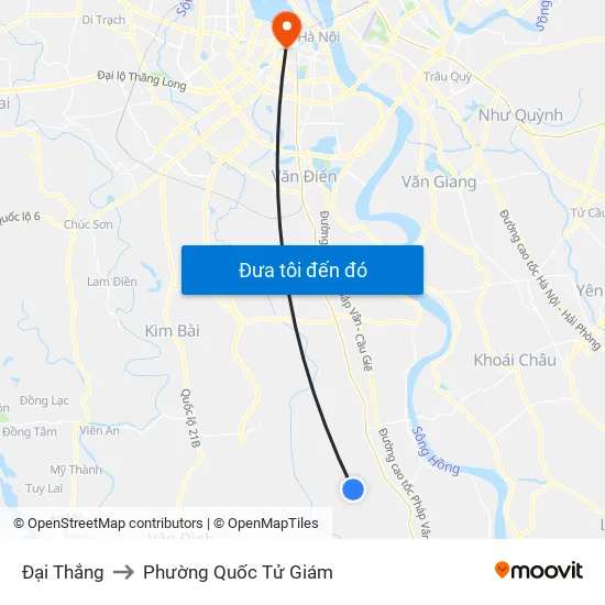 Đại Thắng to Phường Quốc Tử Giám map