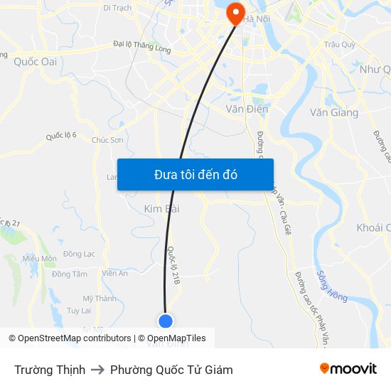 Trường Thịnh to Phường Quốc Tử Giám map