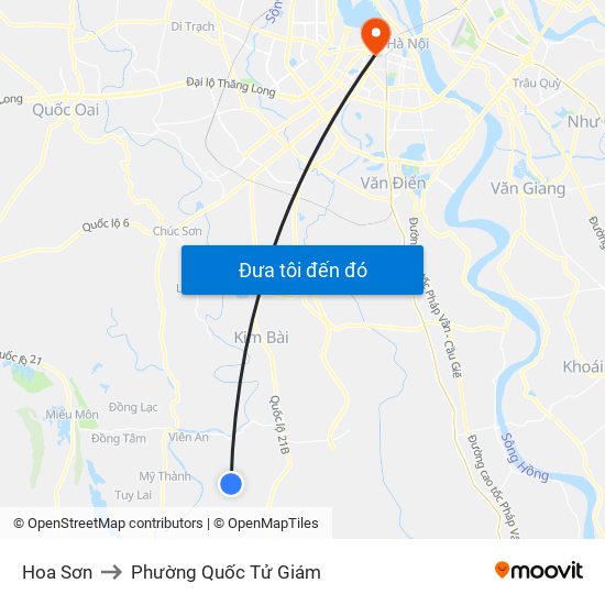 Hoa Sơn to Phường Quốc Tử Giám map