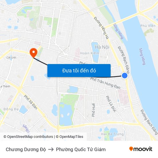 Chương Dương Độ to Phường Quốc Tử Giám map