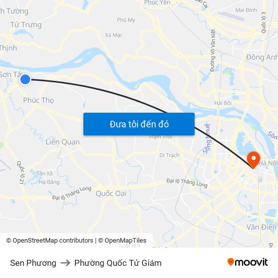 Sen Phương to Phường Quốc Tử Giám map