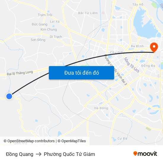 Đồng Quang to Phường Quốc Tử Giám map