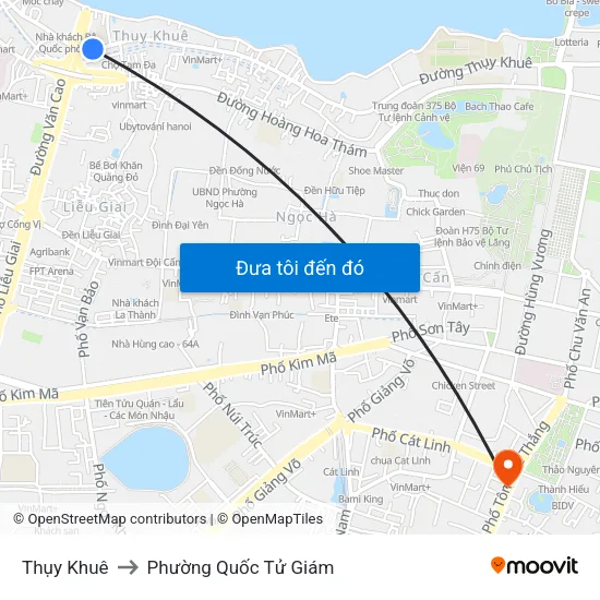 Thụy Khuê to Phường Quốc Tử Giám map
