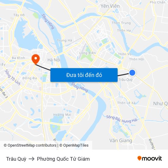 Trâu Quỳ to Phường Quốc Tử Giám map