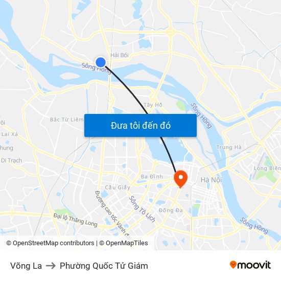 Võng La to Phường Quốc Tử Giám map