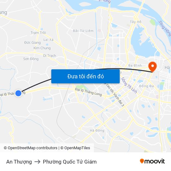 An Thượng to Phường Quốc Tử Giám map