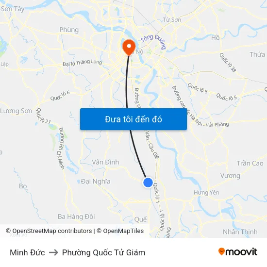 Minh Đức to Phường Quốc Tử Giám map