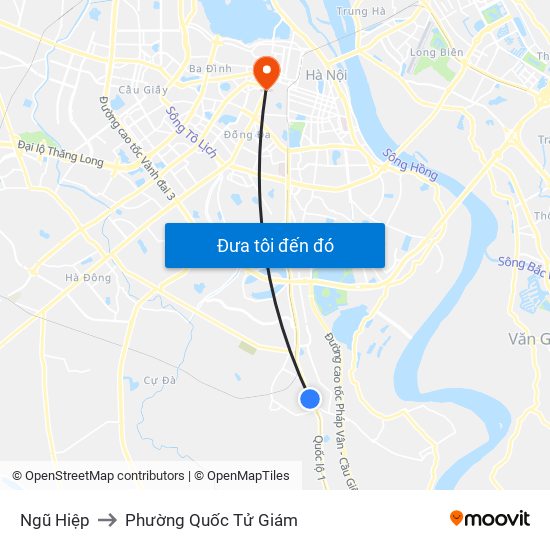 Ngũ Hiệp to Phường Quốc Tử Giám map