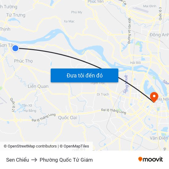 Sen Chiểu to Phường Quốc Tử Giám map