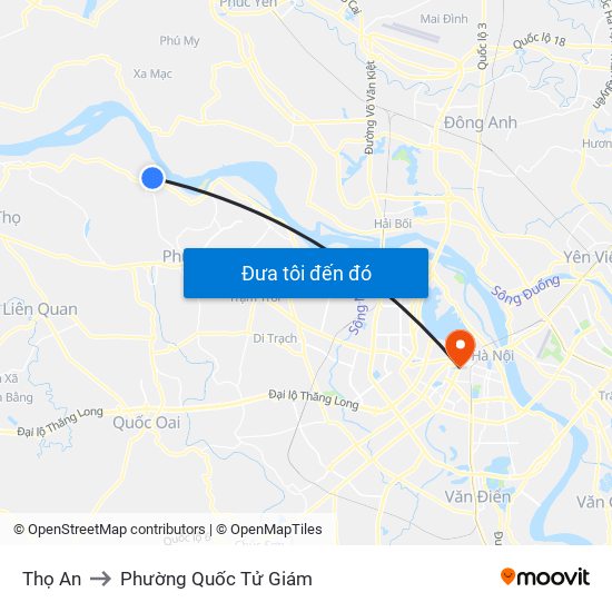 Thọ An to Phường Quốc Tử Giám map