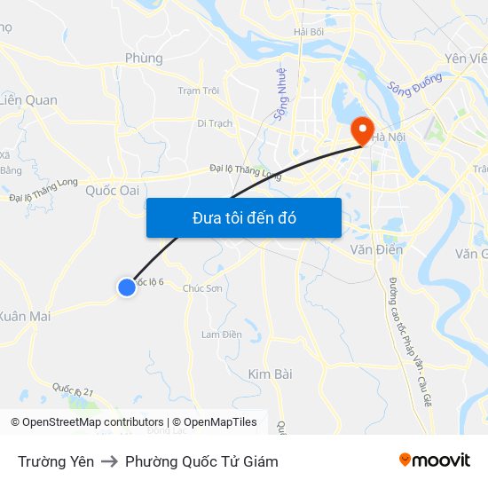 Trường Yên to Phường Quốc Tử Giám map