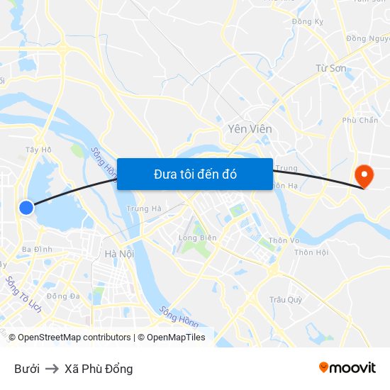 Bưởi to Xã Phù Đổng map