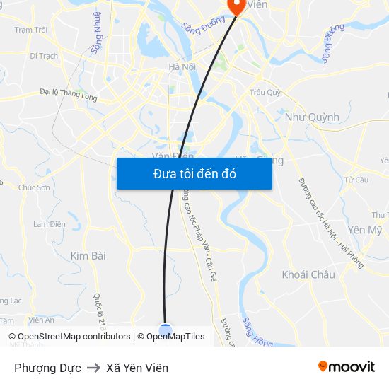 Phượng Dực to Xã Yên Viên map