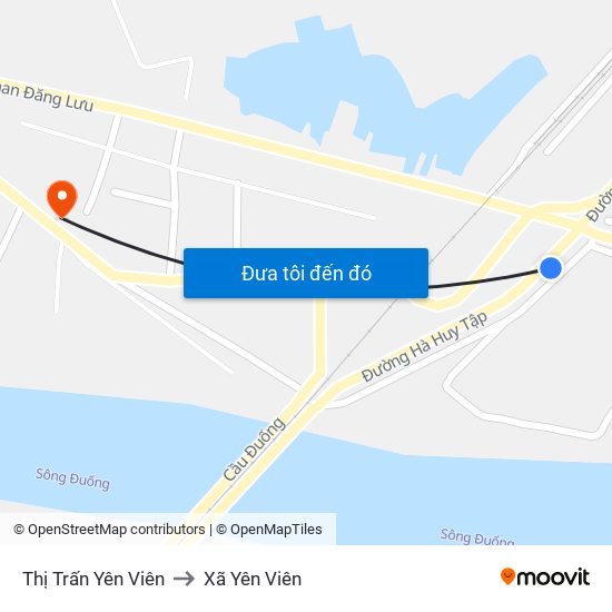 Thị Trấn Yên Viên to Xã Yên Viên map