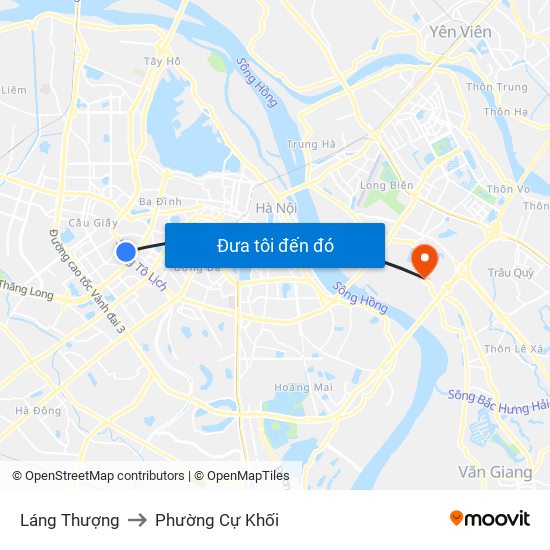 Láng Thượng to Phường Cự Khối map