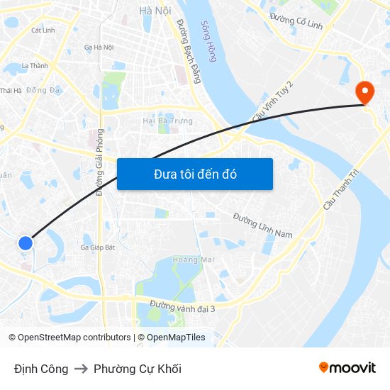 Định Công to Phường Cự Khối map