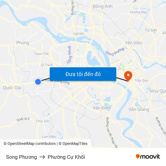 Song Phương to Phường Cự Khối map