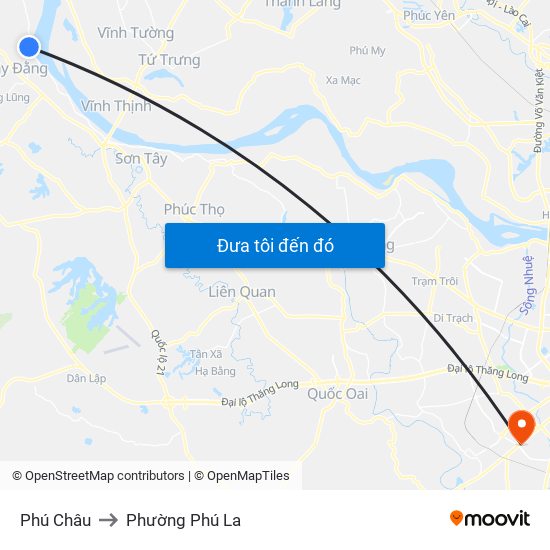 Phú Châu to Phường Phú La map