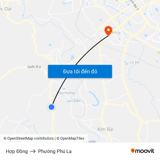 Hợp Đồng to Phường Phú La map