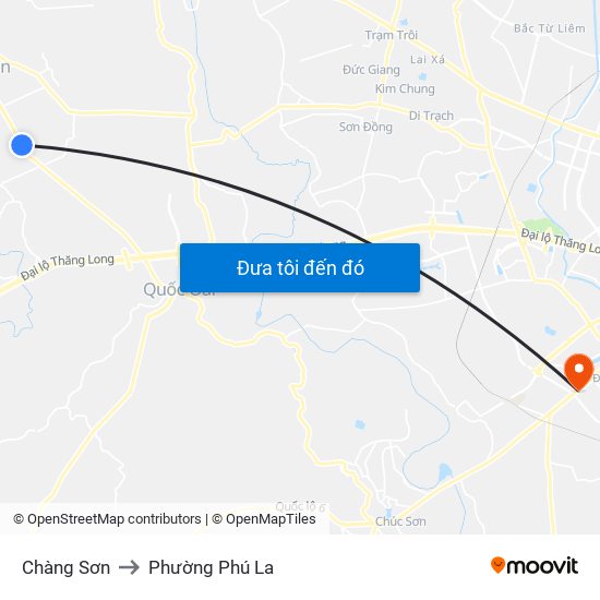 Chàng Sơn to Phường Phú La map