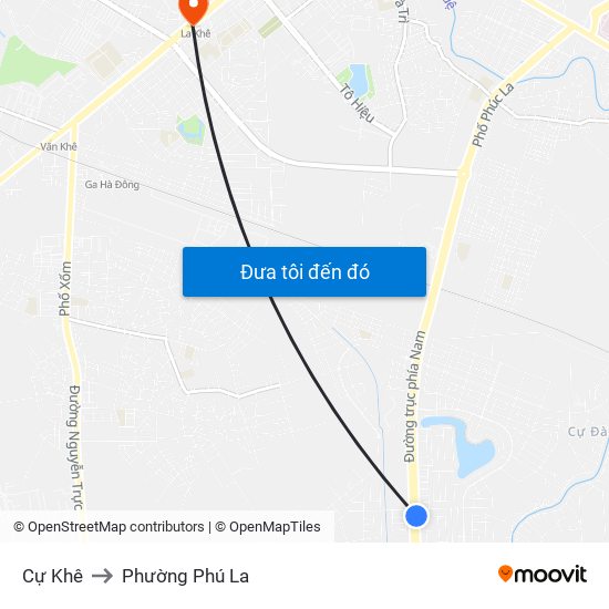 Cự Khê to Phường Phú La map