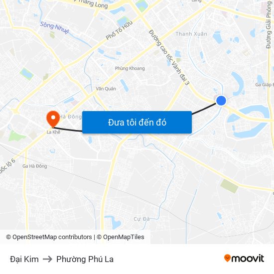 Đại Kim to Phường Phú La map
