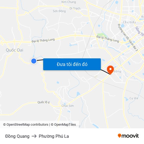 Đồng Quang to Phường Phú La map
