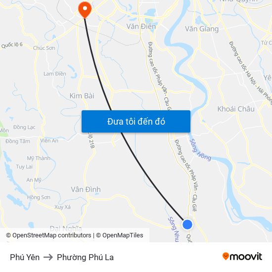 Phú Yên to Phường Phú La map