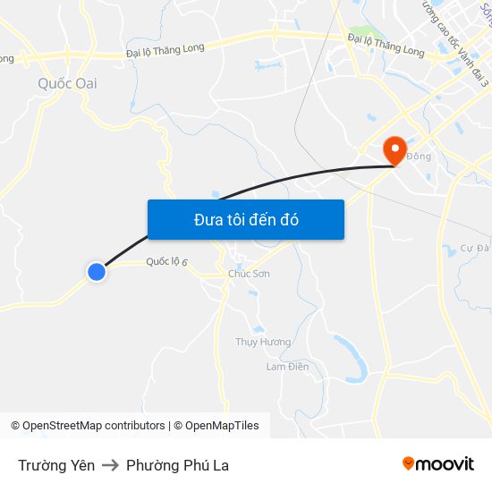 Trường Yên to Phường Phú La map