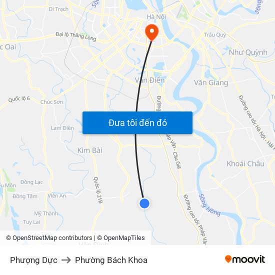 Phượng Dực to Phường Bách Khoa map