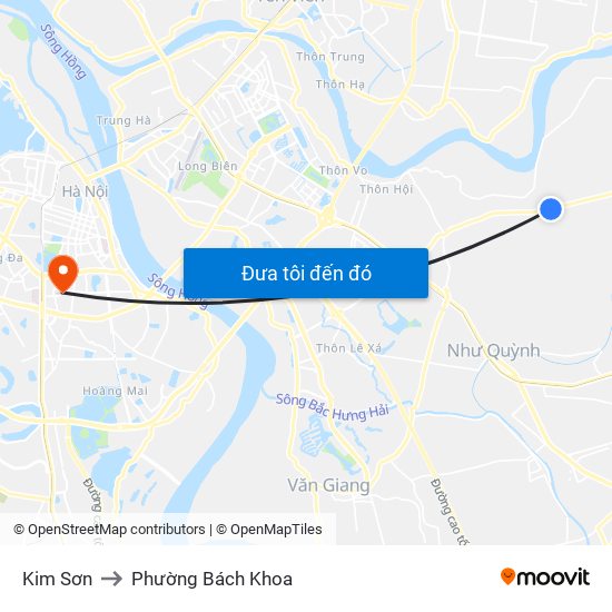 Kim Sơn to Phường Bách Khoa map