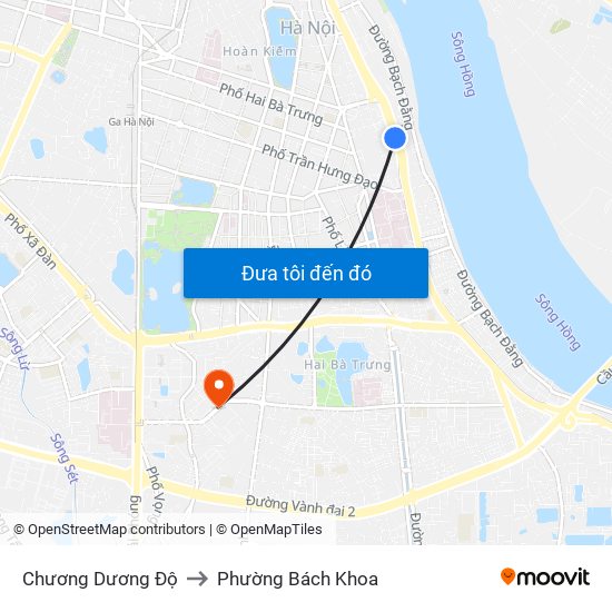 Chương Dương Độ to Phường Bách Khoa map