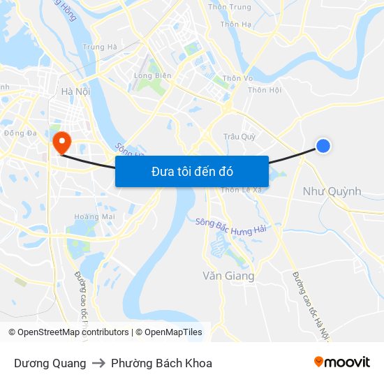 Dương Quang to Phường Bách Khoa map