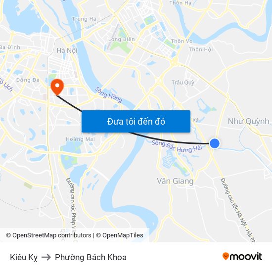 Kiêu Kỵ to Phường Bách Khoa map