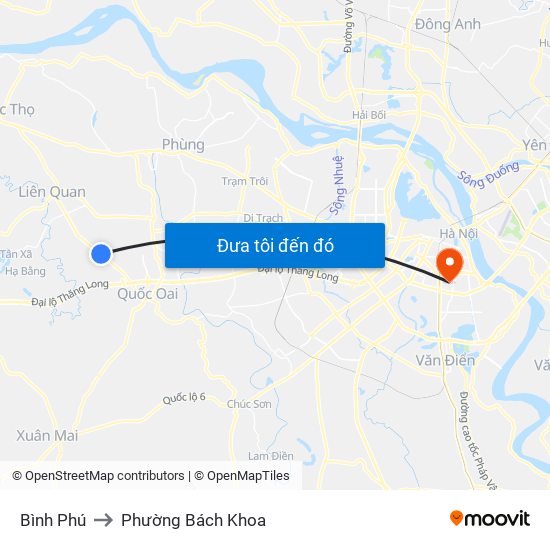 Bình Phú to Phường Bách Khoa map