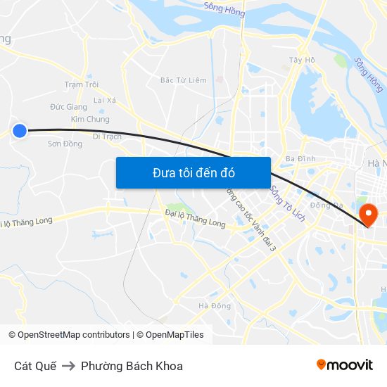 Cát Quế to Phường Bách Khoa map