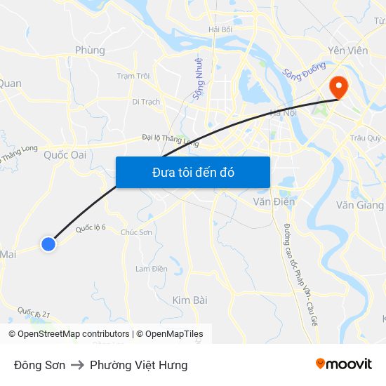Đông Sơn to Phường Việt Hưng map