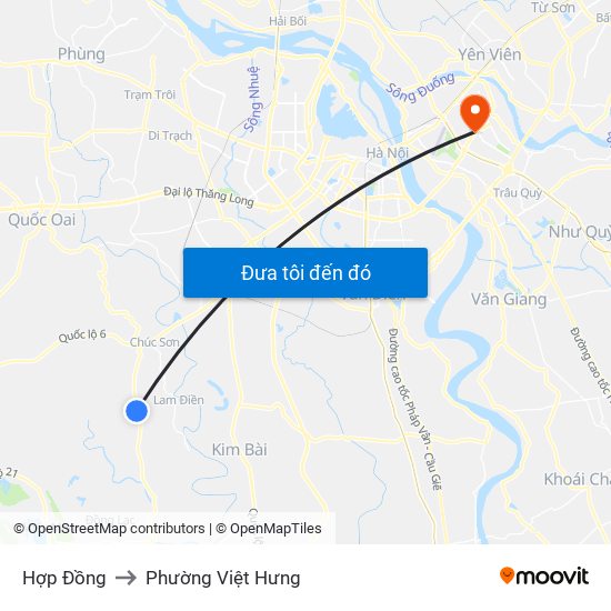 Hợp Đồng to Phường Việt Hưng map