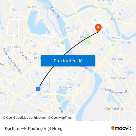 Đại Kim to Phường Việt Hưng map