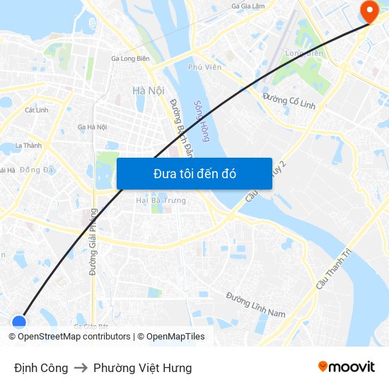 Định Công to Phường Việt Hưng map