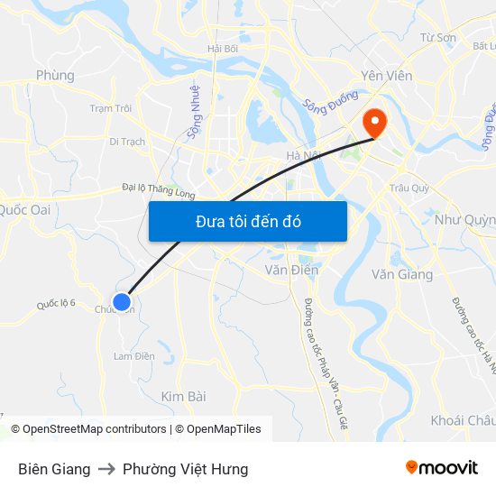 Biên Giang to Phường Việt Hưng map